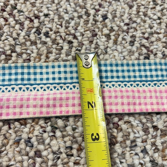 Multicolor Gingham Reversible Sash Belt. Y2K - Picture 3 of 4